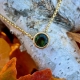 14K Yellow Gold, 5.5mm Maine Green Tourmaline Pendant/14K Yellow Gold 18”, 1.2mm Box Chain $1,150-