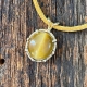 Jewelry by Tim and Friends – 14K Yellow Gold 12x4 Tigers Eye Pendant